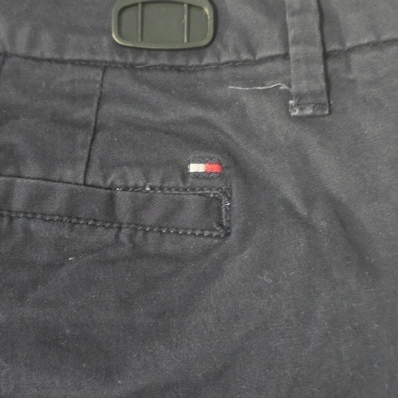 TOMMY HILFIGER Pants Womens 14 Blue Capri Pockets Casual School Work Travel - Picture 5 of 11
